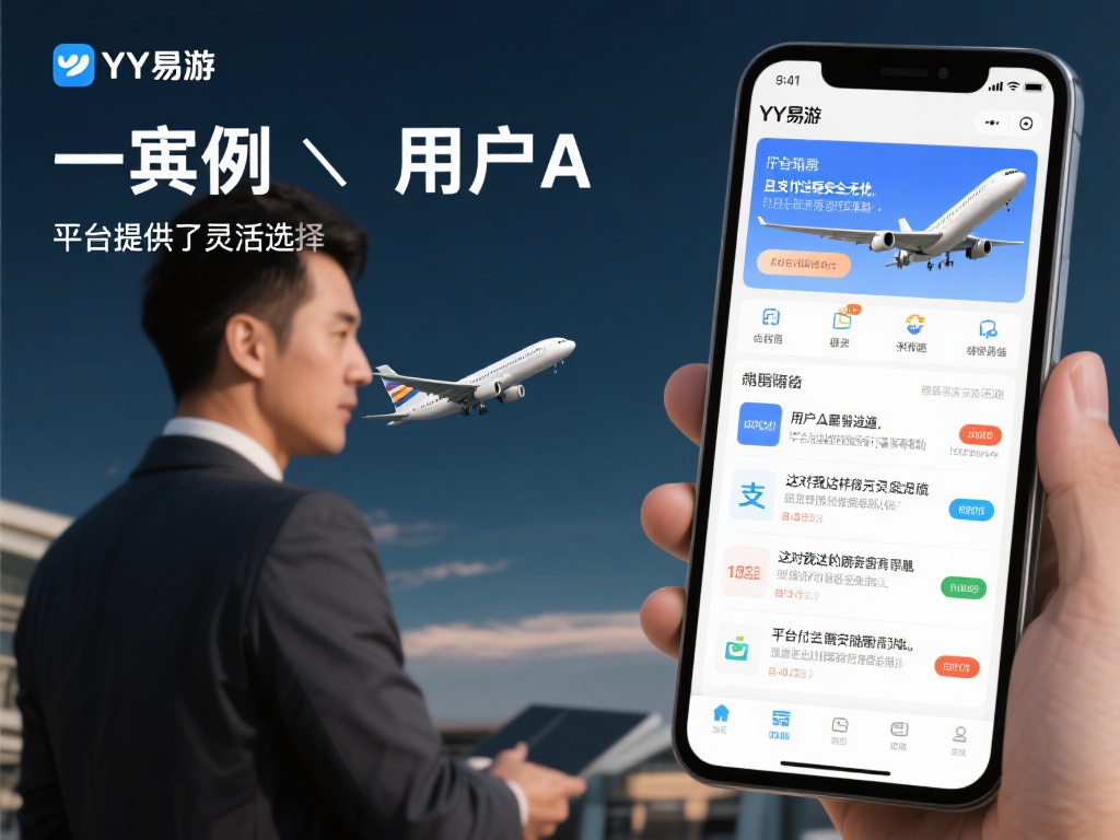 一个典型案例是用户A，他在使用YY易游进行机票预订